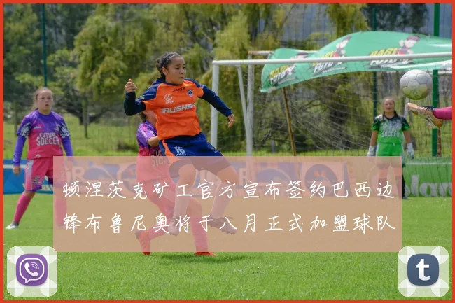 顿涅茨克矿工官方宣布签约巴西边锋布鲁尼奥将于八月正式加盟球队